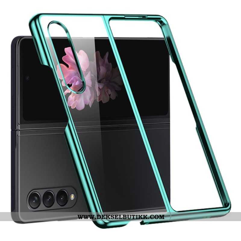 Deksel Til Samsung Galaxy Z Fold 4 Gjennomsiktig Metallisk