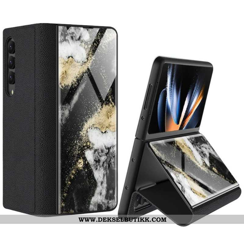 Deksel Til Samsung Galaxy Z Fold 4 Gkk Marble Waves