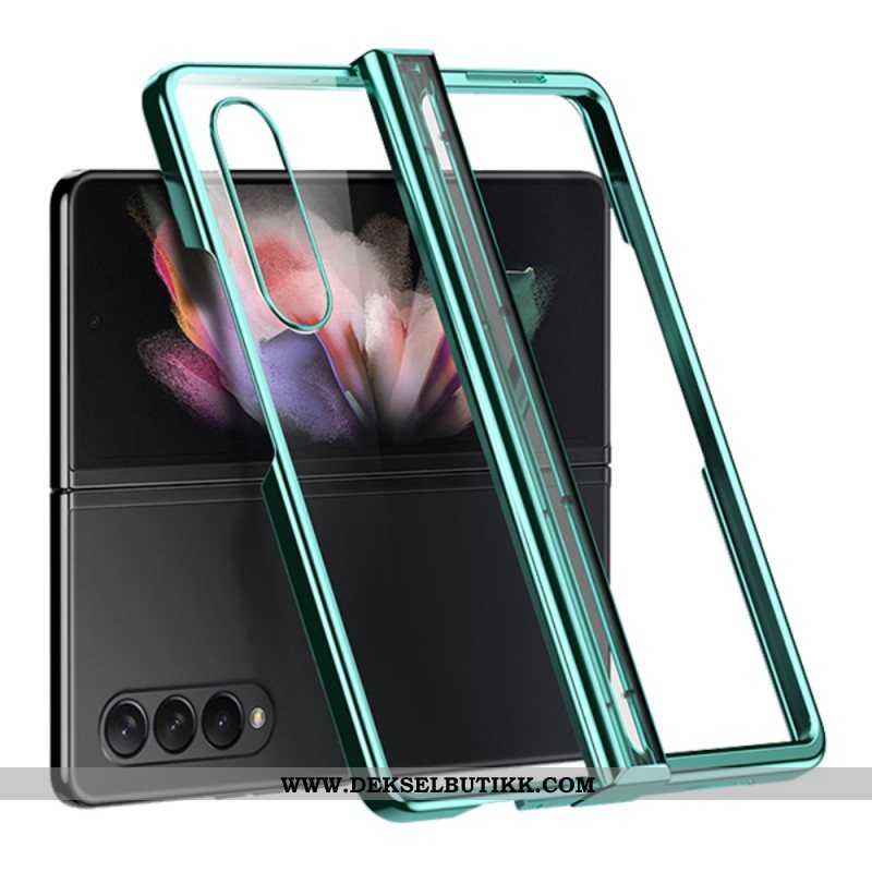 Deksel Til Samsung Galaxy Z Fold 4 Klar Metallisk Hengslet