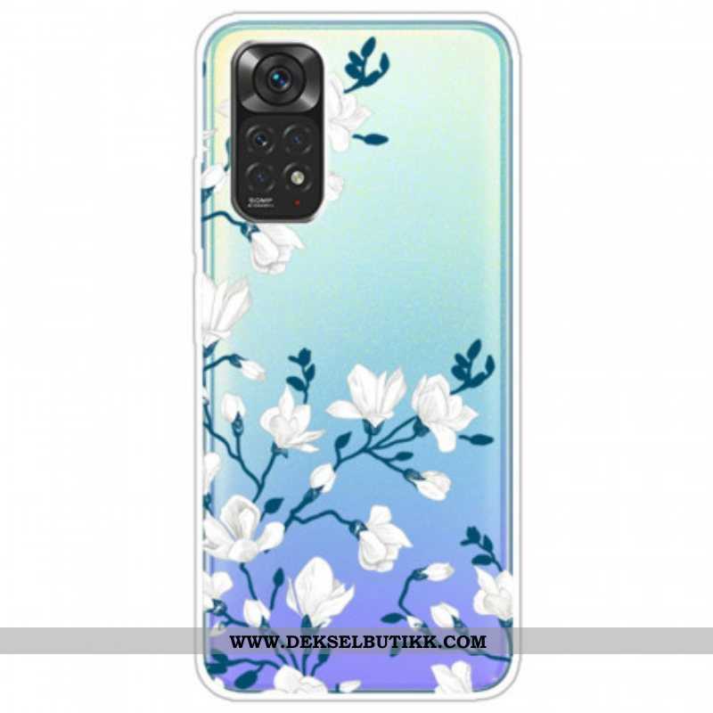 Deksel Til Xiaomi Redmi Note 11 / 11S Hvite Blomster