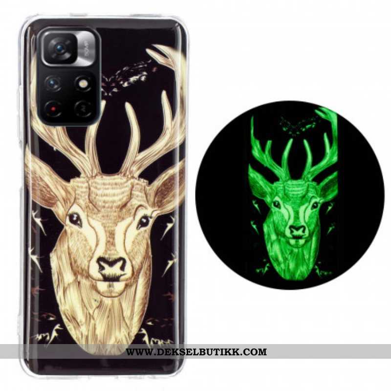 Deksel Til Xiaomi Redmi Note 11 Pro Plus 5G Fluorescerende Majestic Deer