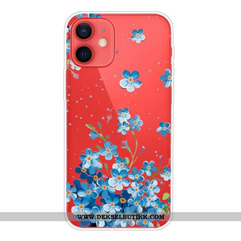 Deksel Til iPhone 13 Mini Bukett Med Blå Blomster