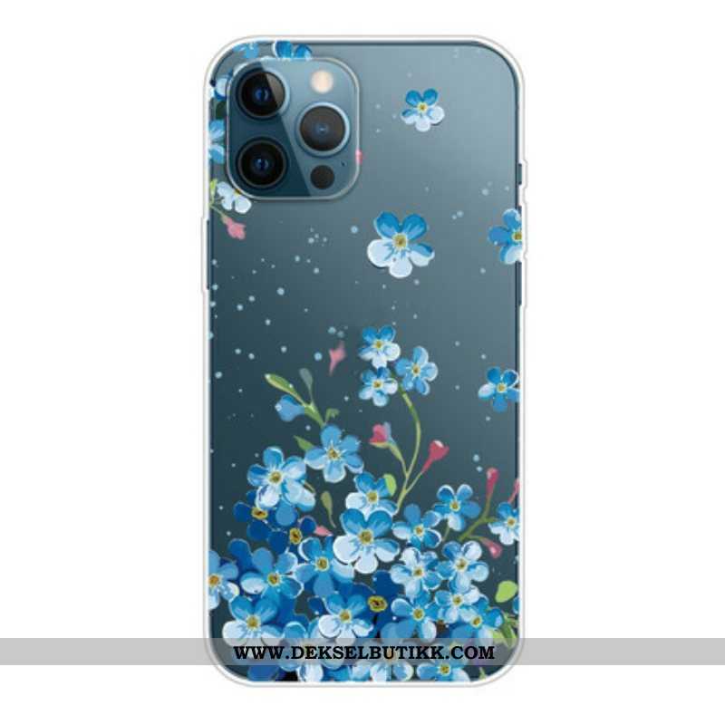 Deksel Til iPhone 13 Pro Bukett Med Blå Blomster