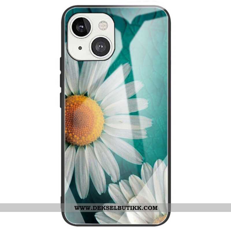 Deksel Til iPhone 14 Herdet Glass Blomster