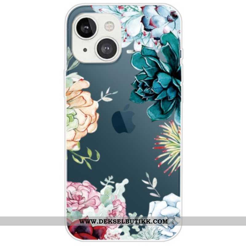 Deksel Til iPhone 14 Plus Akvarell Blomster