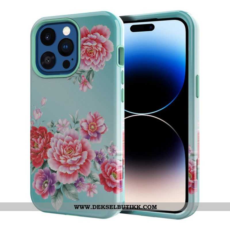 Deksel Til iPhone 14 Pro Max Vintage Blomster