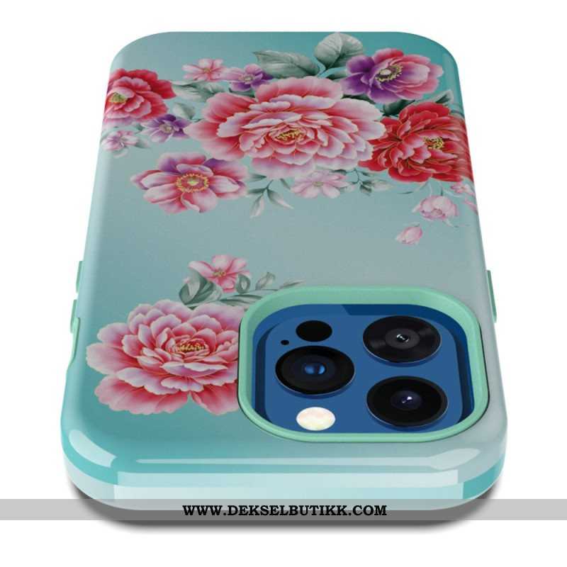 Deksel Til iPhone 14 Pro Vintage Blomster