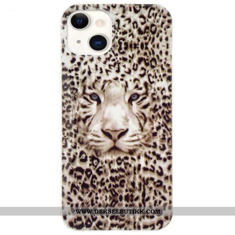 Deksel Til iPhone 15 Plus Fluorescerende Leopard