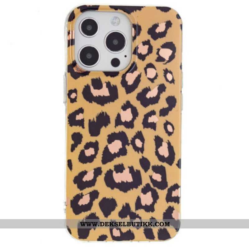 Deksel Til iPhone 15 Pro Leopardmønster