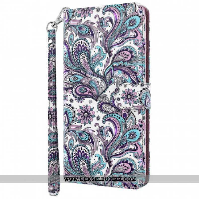 Folio Deksel Til Moto E40 / E30 / E20 Paisley