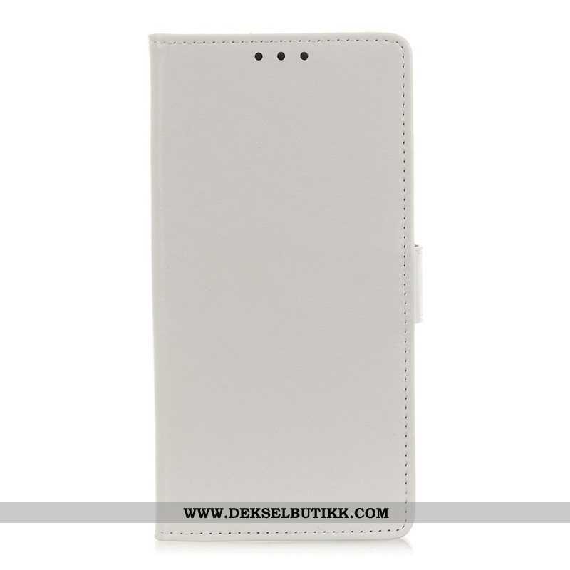 Folio Deksel Til Samsung Galaxy A13 5G / A04s Enkel Skinnende Skinneffekt