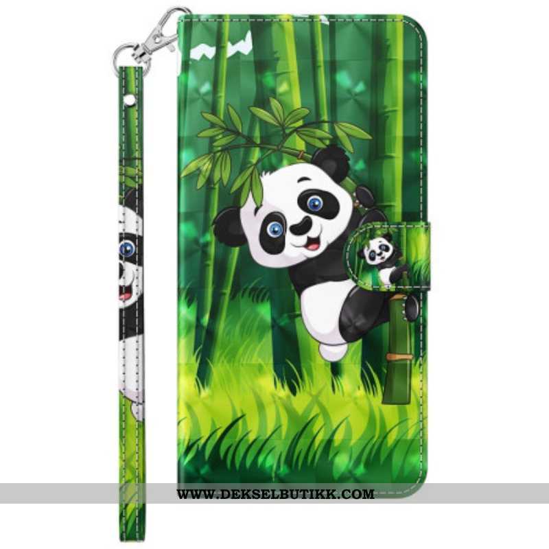 Folio Deksel Til Samsung Galaxy A14 / A14 5G Panda Bambus