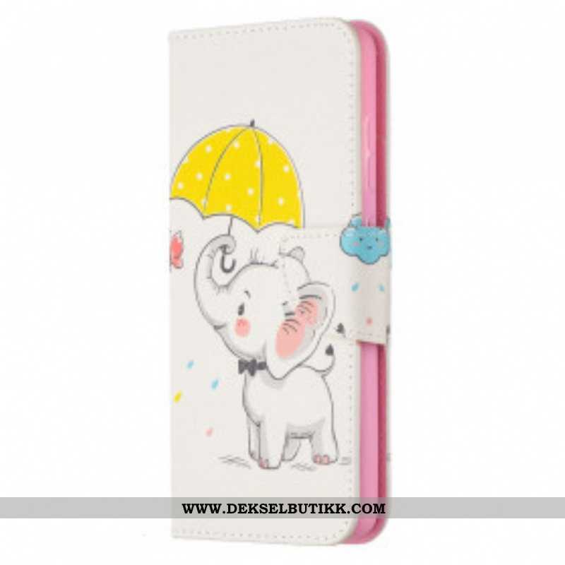 Folio Deksel Til Samsung Galaxy A52 4G / A52 5G / A52s 5G Baby Elefant