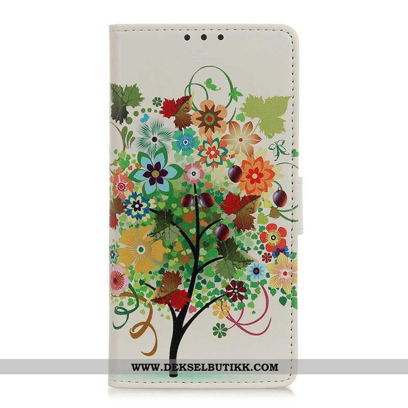 Folio Deksel Til Samsung Galaxy A52 4G / A52 5G / A52s 5G Blomstrende Tre