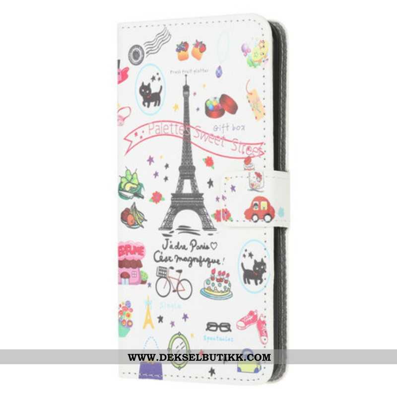 Folio Deksel Til Samsung Galaxy A52 4G / A52 5G / A52s 5G Jeg Elsker Paris