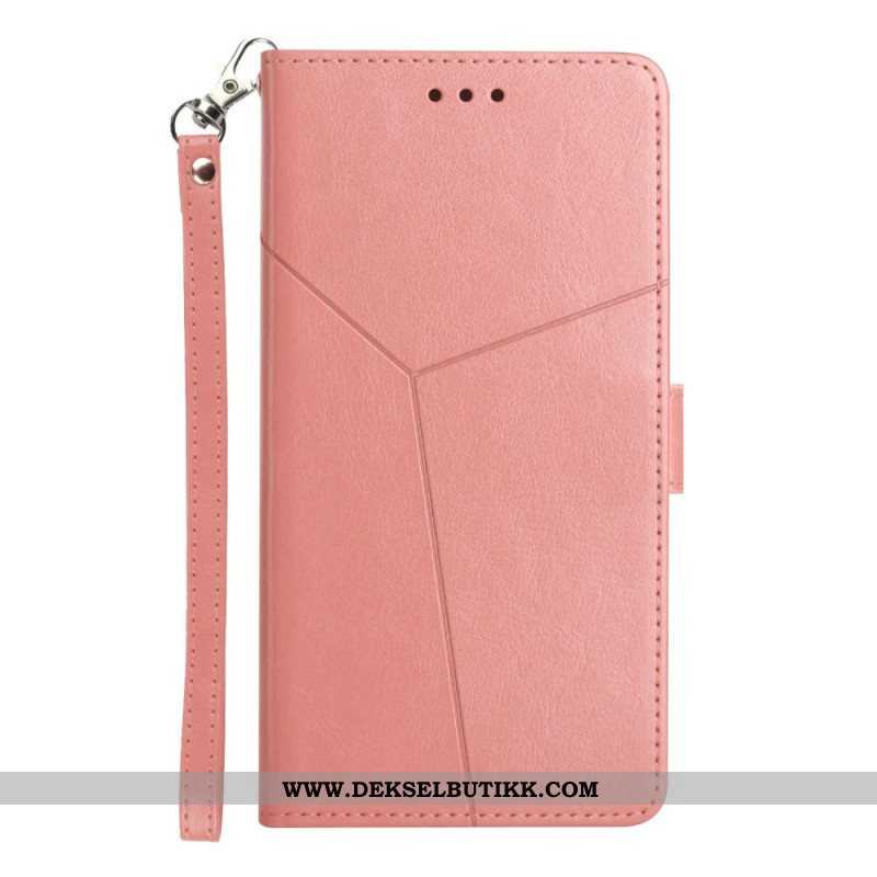 Folio Deksel Til Samsung Galaxy M12 / A12 Stil Leather Geo Y Design