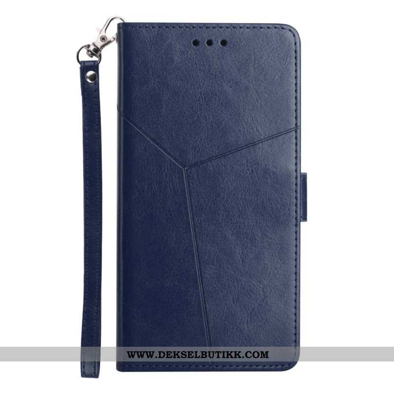 Folio Deksel Til Samsung Galaxy M13 Stil Leather Y Design