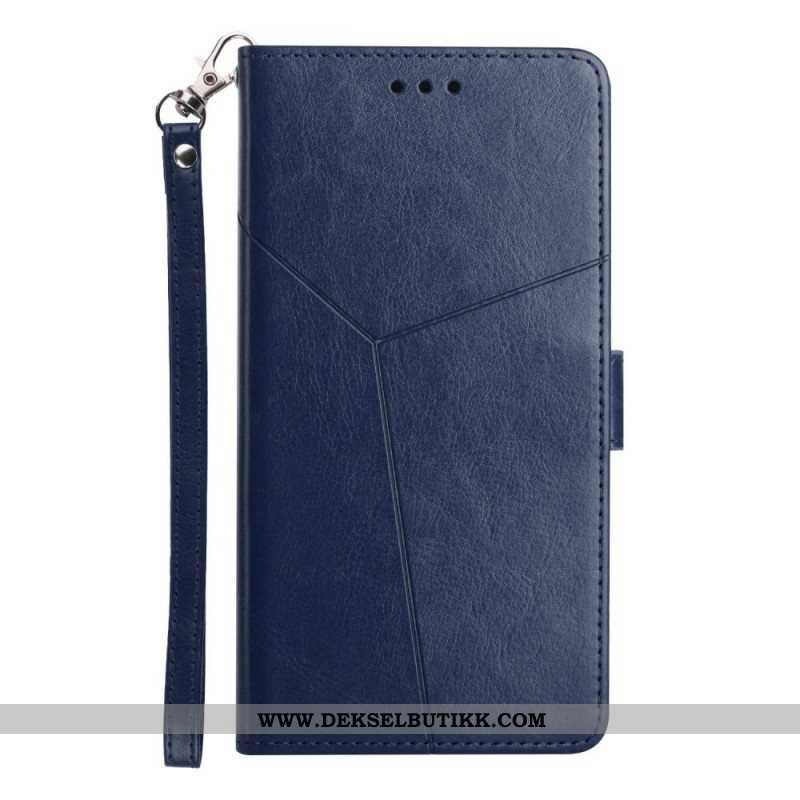 Folio Deksel Til Samsung Galaxy M53 5G Stil Leather Y Design