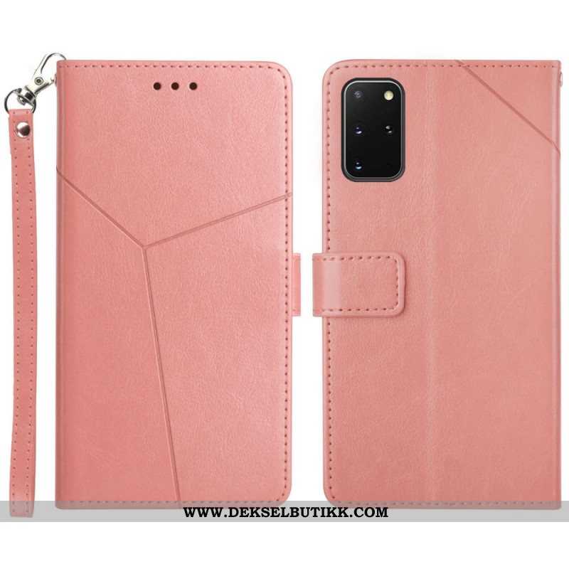 Folio Deksel Til Samsung Galaxy S20 Plus / S20 Plus 5G Stil Leather Geo Y Design