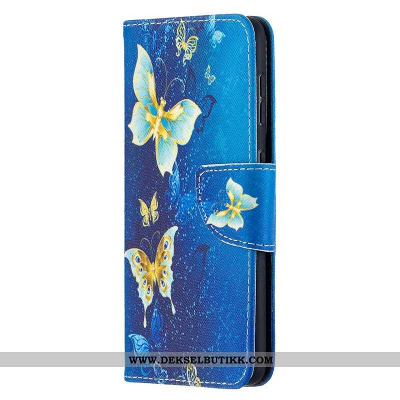 Folio Deksel Til Samsung Galaxy S21 5G Butterflies Kings