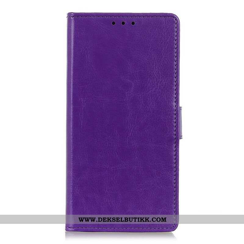 Folio Deksel Til Samsung Galaxy S21 Plus 5G Elegant Skinnende Skinneffekt