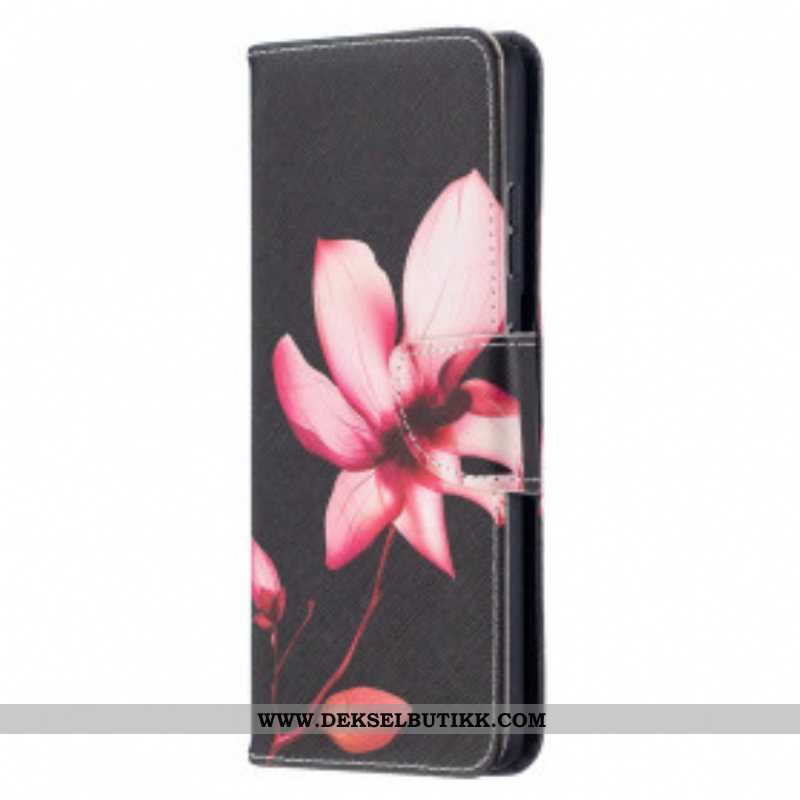 Folio Deksel Til Samsung Galaxy S21 Ultra 5G Rosa Blomst