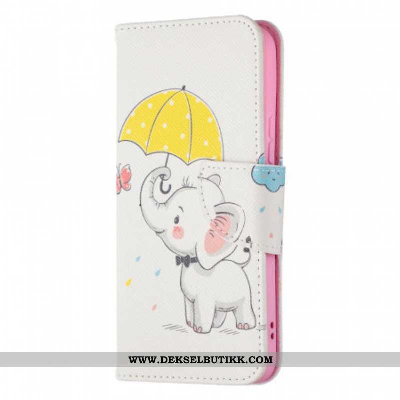 Folio Deksel Til Samsung Galaxy S22 5G Baby Elefant