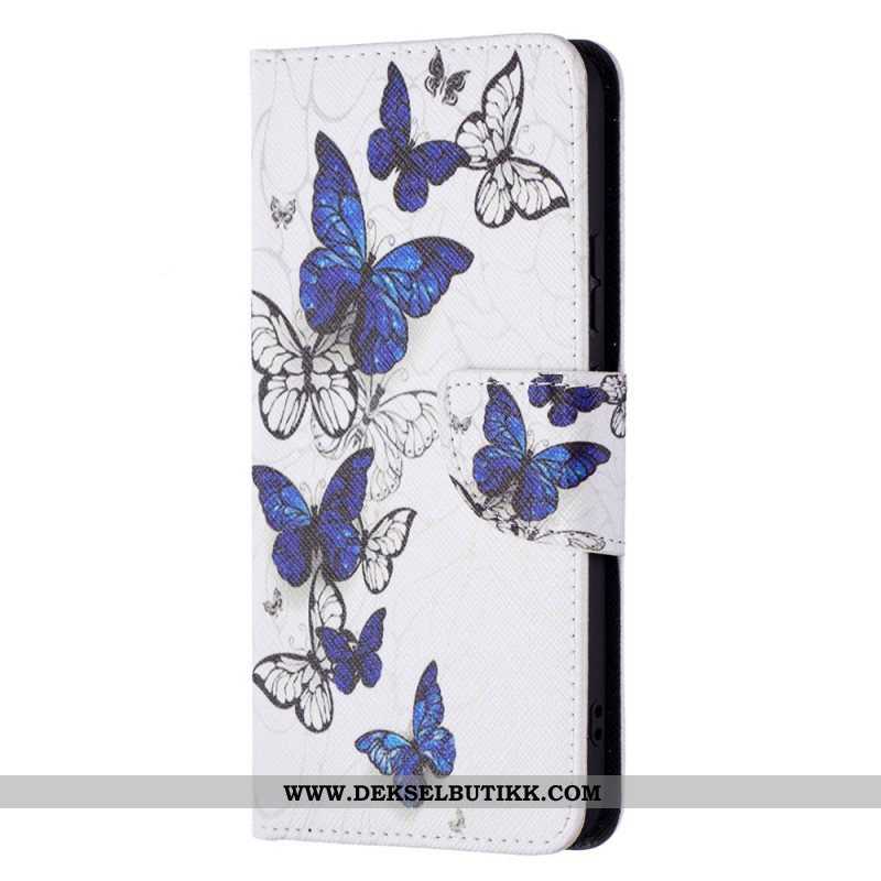 Folio Deksel Til Samsung Galaxy S22 Plus 5G Butterflies Kings