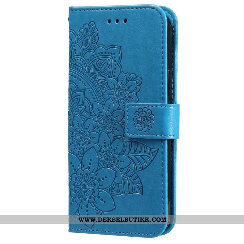 Folio Deksel Til Samsung Galaxy S22 Ultra 5G Blomstermandala