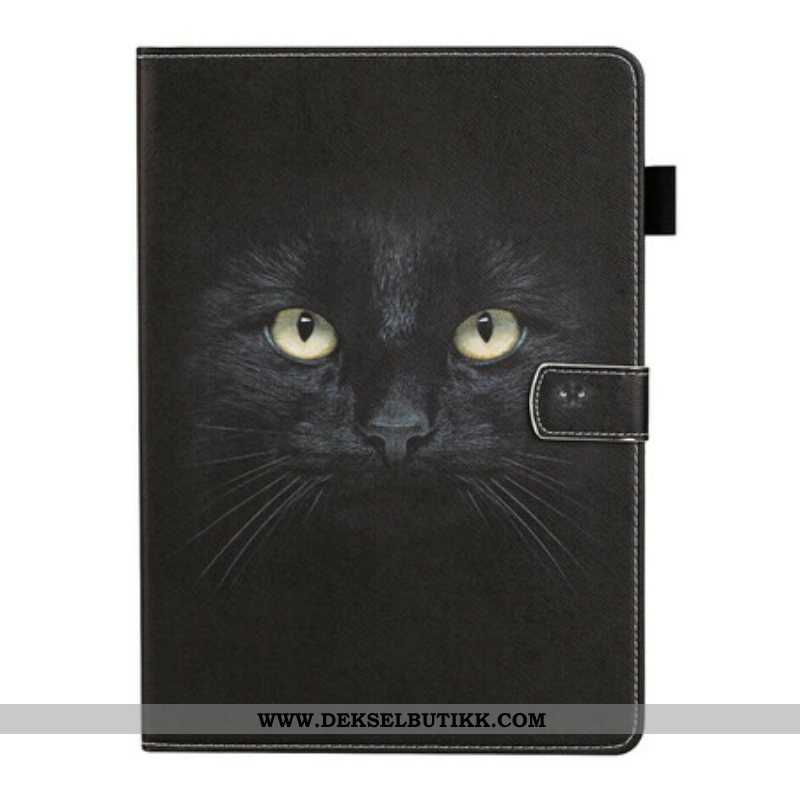 Folio Deksel Til Samsung Galaxy Tab S8 / Tab S7 Svart Katt