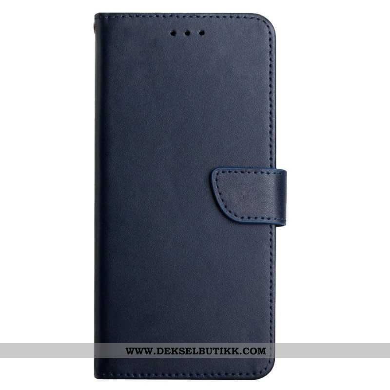 Folio Deksel Til Sony Xperia 5 IV Ekte Nappa Textured Leather