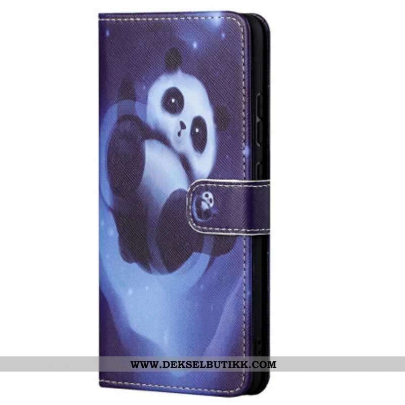 Folio Deksel Til Xiaomi Redmi Note 11 / 11S Panda Space