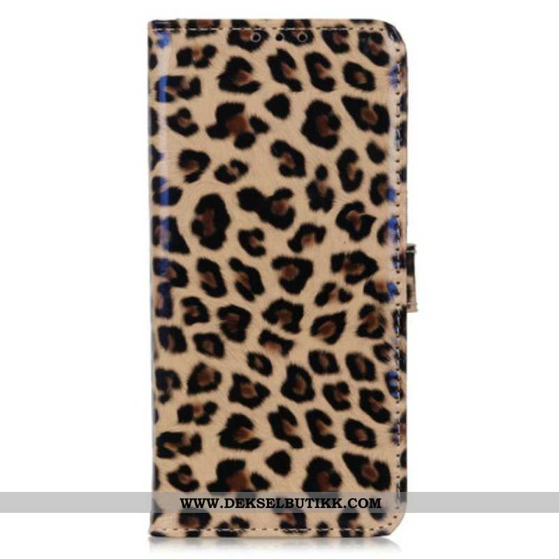 Folio Deksel Til iPhone 13 Pro Leopard