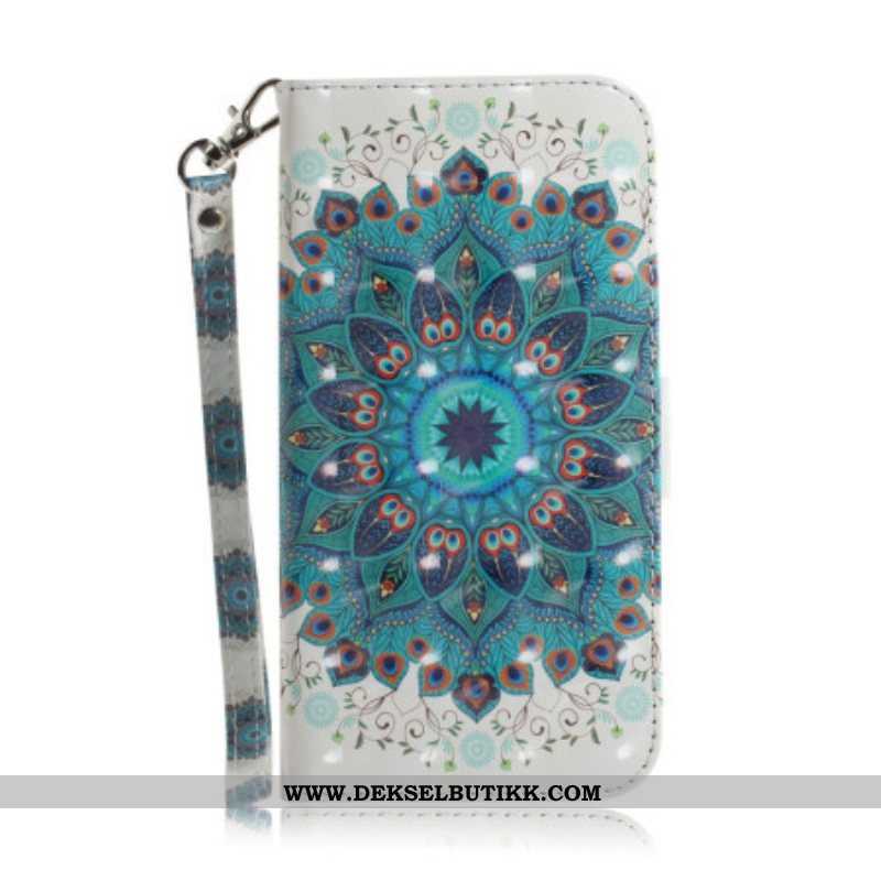 Folio Deksel Til iPhone 14 Plus Med Kjede Strappy Mandala