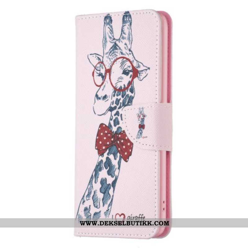 Folio Deksel Til iPhone 15 Plus Intello Giraffe