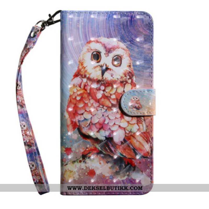 Lærdeksel Til iPhone 13 Mini Lys Flekk Germain The Owl