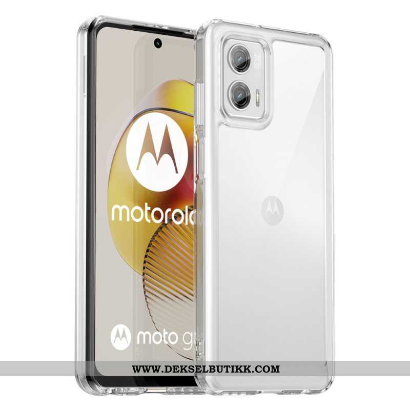 Mobildeksel Til Moto G73 5G Gjennomsiktig Hybrid