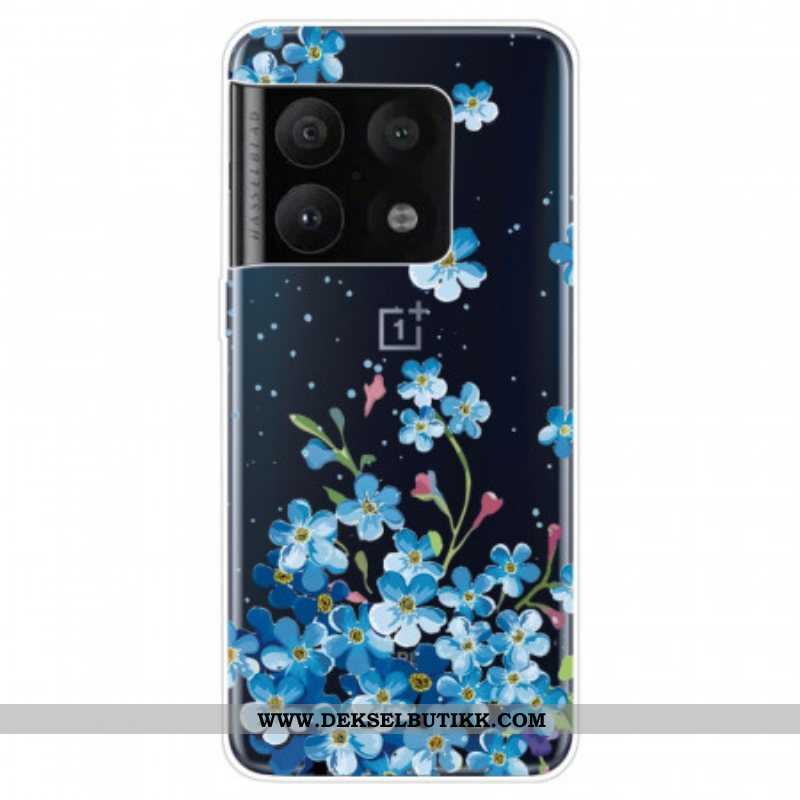 Mobildeksel Til OnePlus 10 Pro 5G Blå Blomster