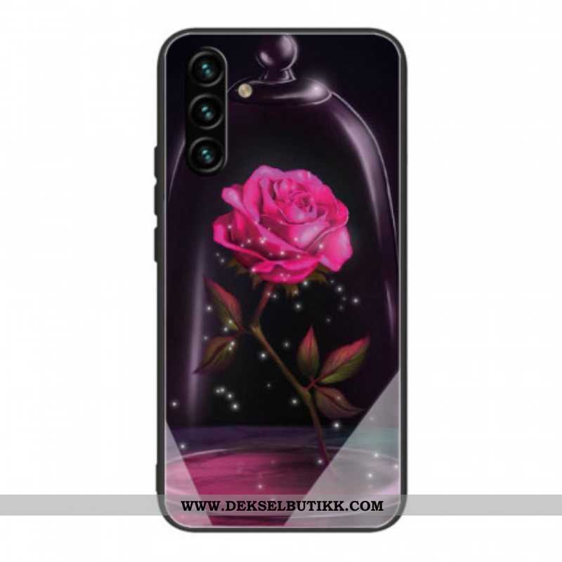 Mobildeksel Til Samsung Galaxy A13 5G / A04s Magisk Rosa Herdet Glass