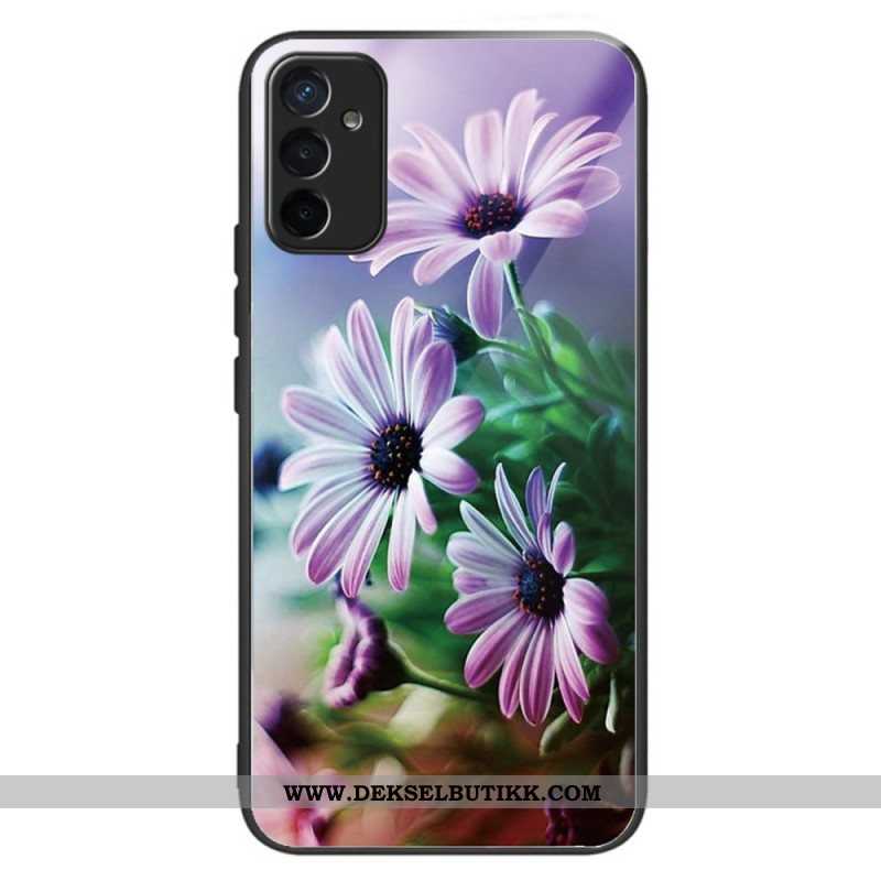 Mobildeksel Til Samsung Galaxy M13 Herdet Glass Blomster