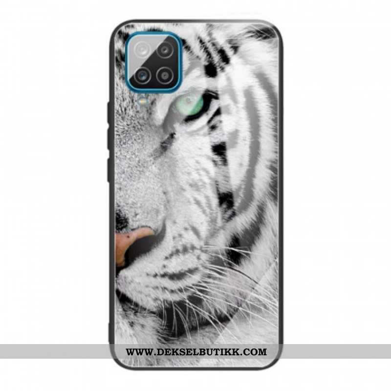 Mobildeksel Til Samsung Galaxy M32 Tiger Herdet Glass