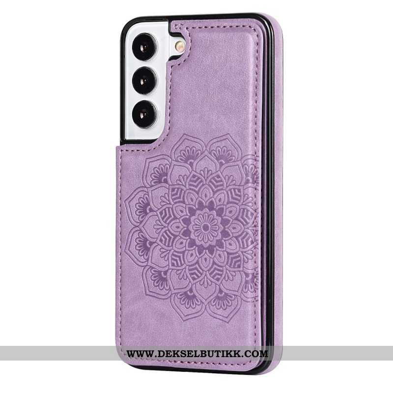 Mobildeksel Til Samsung Galaxy S22 5G Mandala Print Card Holder