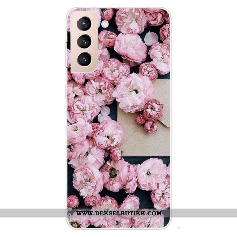 Mobildeksel Til Samsung Galaxy S22 5G Rosa Blomster