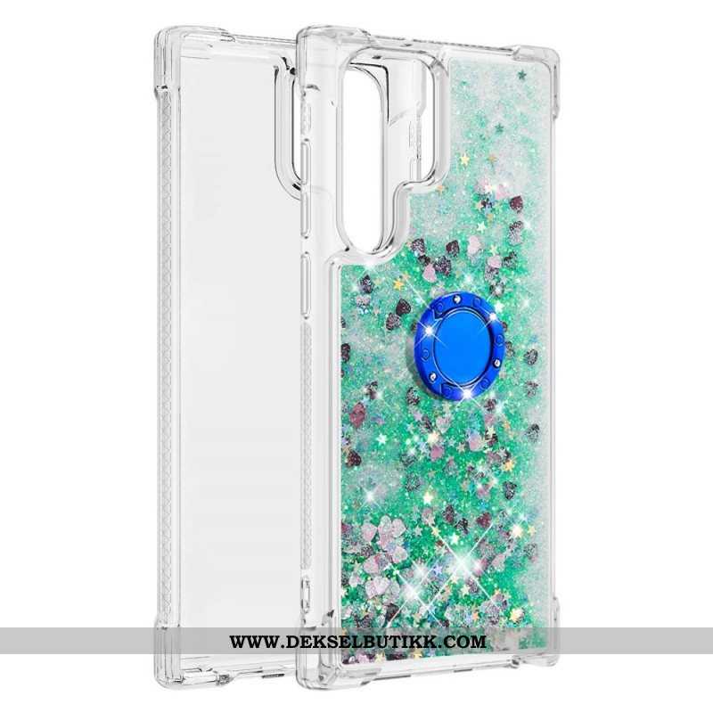 Mobildeksel Til Samsung Galaxy S22 Ultra 5G Glitter Ring-bracket