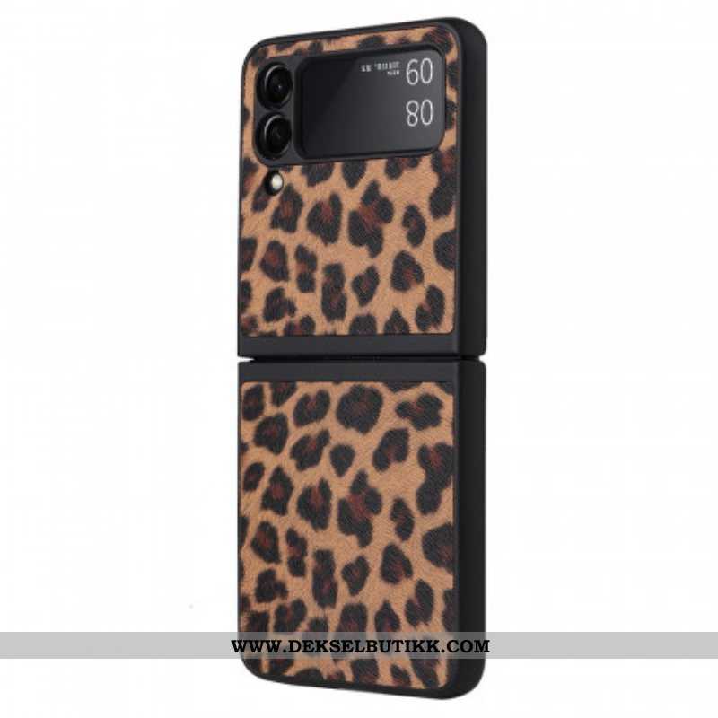 Mobildeksel Til Samsung Galaxy Z Flip 3 5G Folio Deksel Leopard