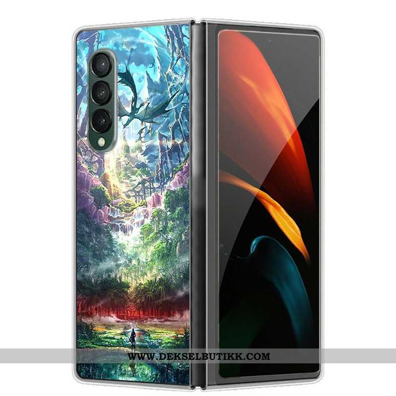 Mobildeksel Til Samsung Galaxy Z Fold 3 5G Kunstnerisk Natur