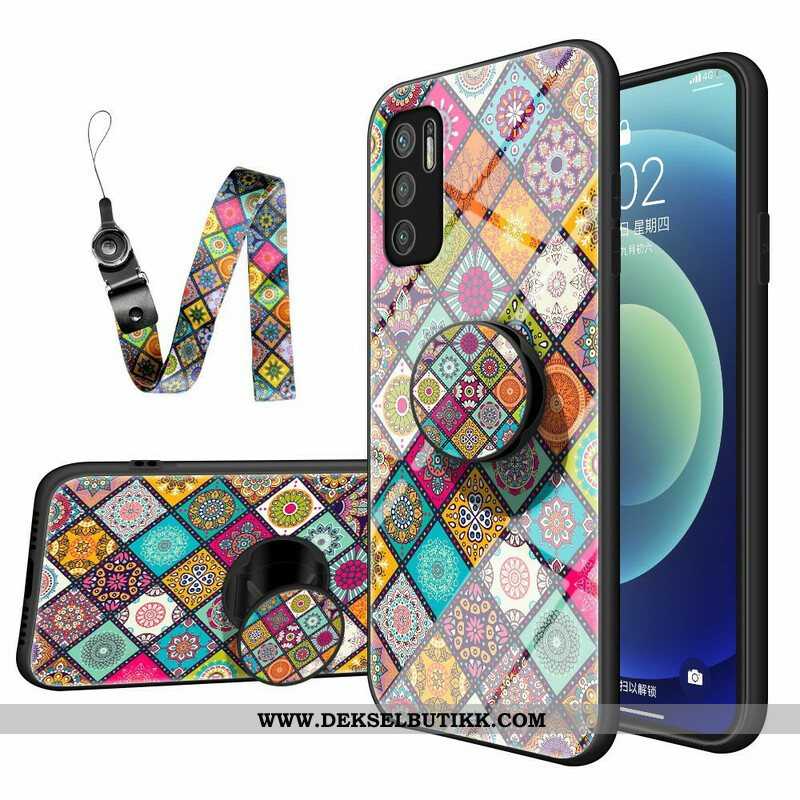 Mobildeksel Til Xiaomi Redmi Note 10 5G Patchwork Magnetisk Holder