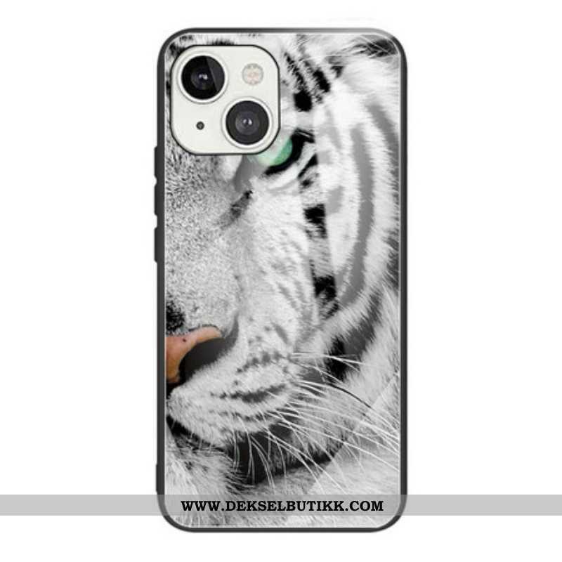 Mobildeksel Til iPhone 13 Mini Tiger Herdet Glass