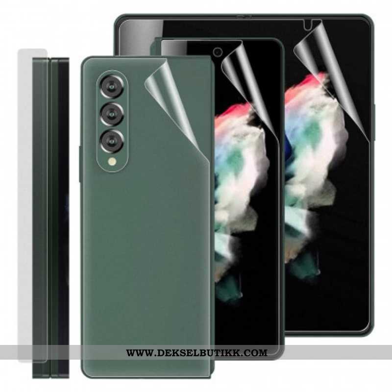 Skjerm- Og Ryggbeskyttelsesfilm For Samsung Galaxy Z Fold 3 5G