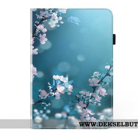 Case Etui Samsung Galaxy Tab S9 Fe Mobildeksel Plommeblomster